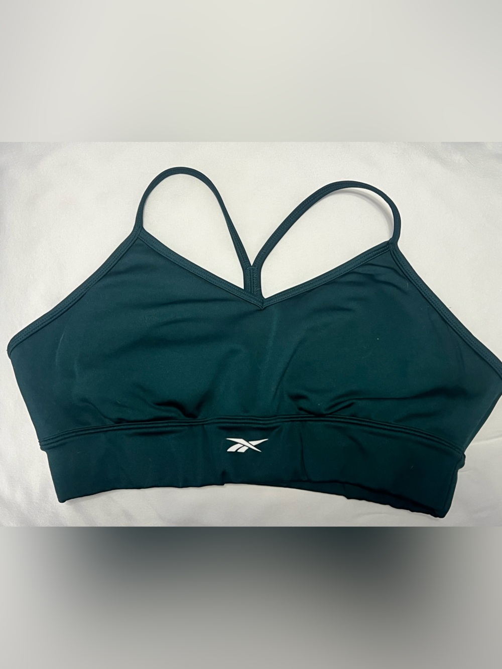 Reebok Dark Teal Strappy Sports Bra